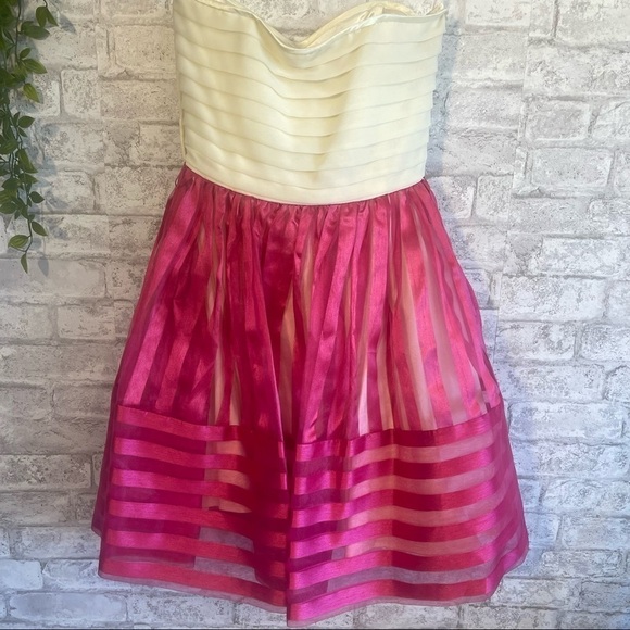 BETSEY JOHNSON Teen Vogue Strapless Cupcake Pink Dress‎ - Picture 12 of 12